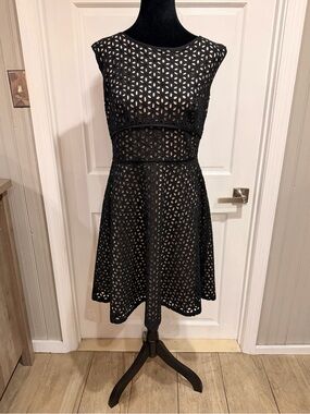 Loft A-Line Eyelet Dress